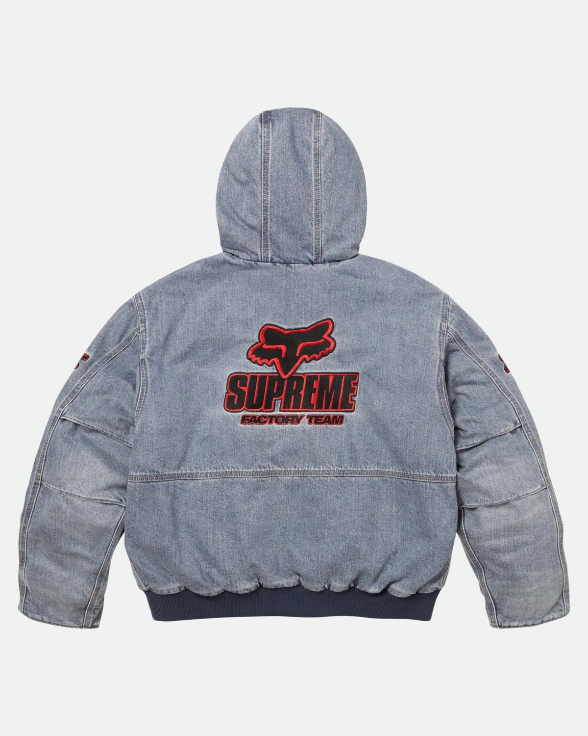 Supreme x Fox Racing Hooded Work Jacket 'Denim'