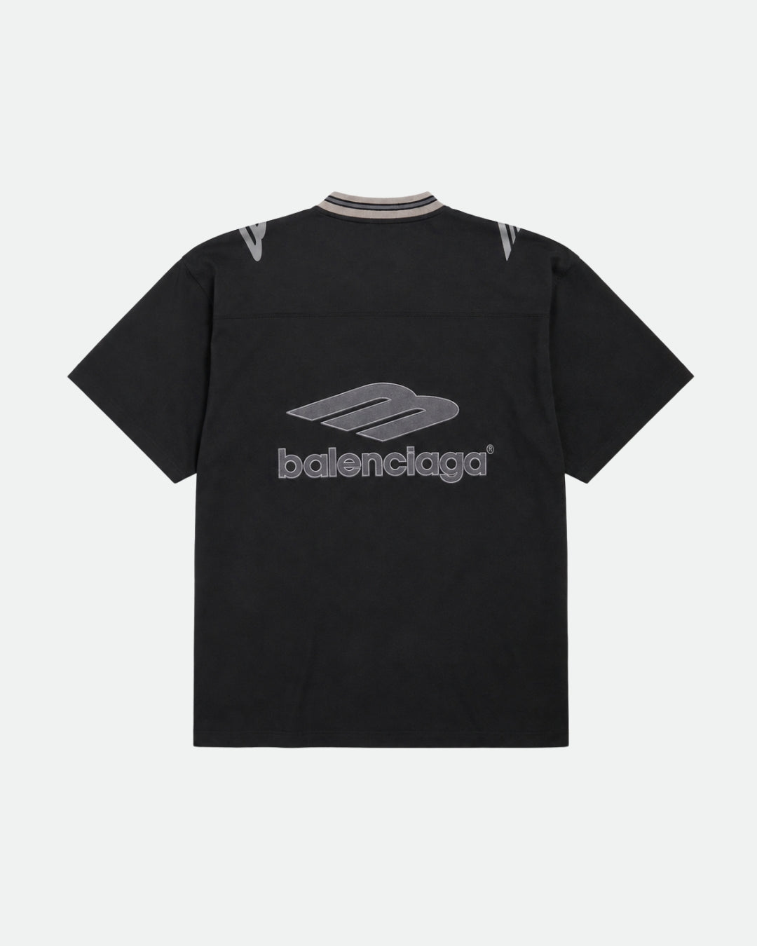 Balenciaga Football Jersey T-Shirt | Black
