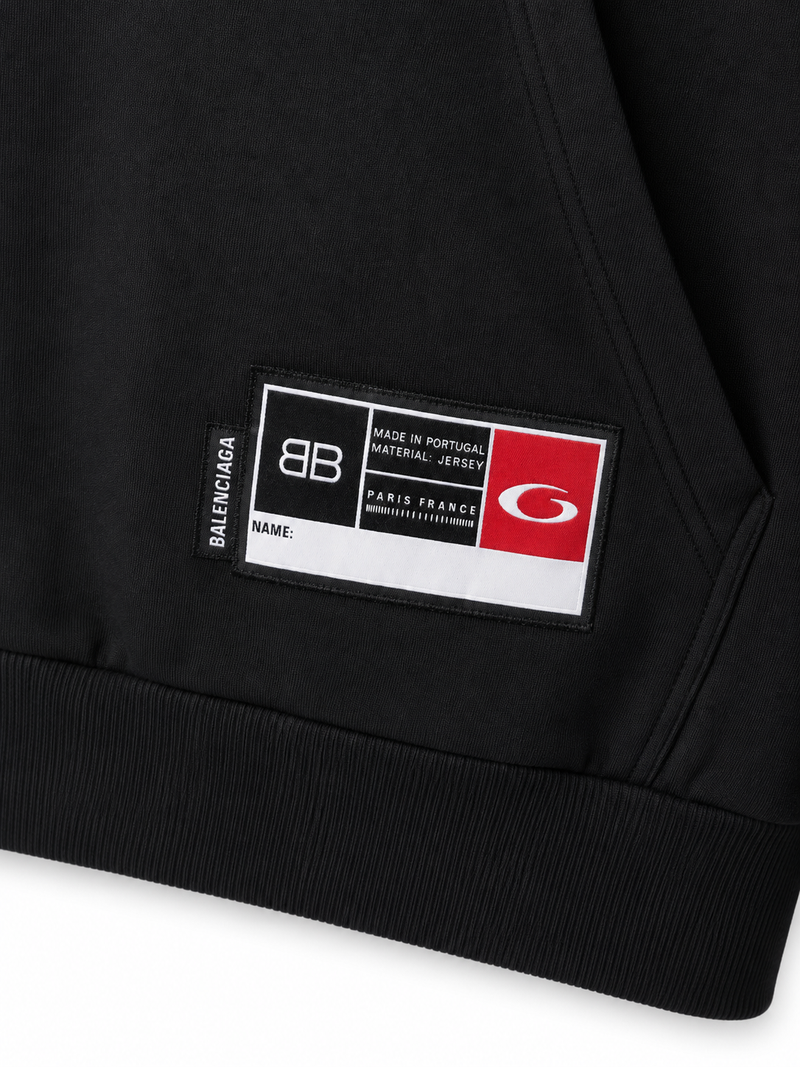 Balenciaga Basketball Series Large Fit Hoodie | Black