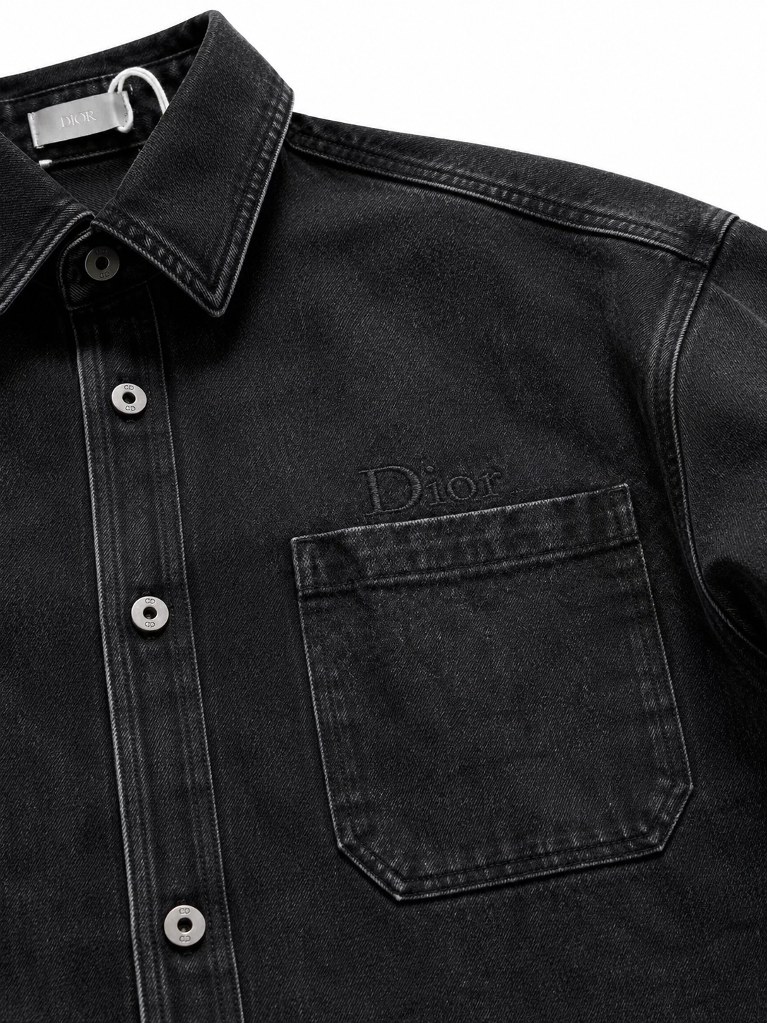 Dior Washed Denim Overshirt | Black