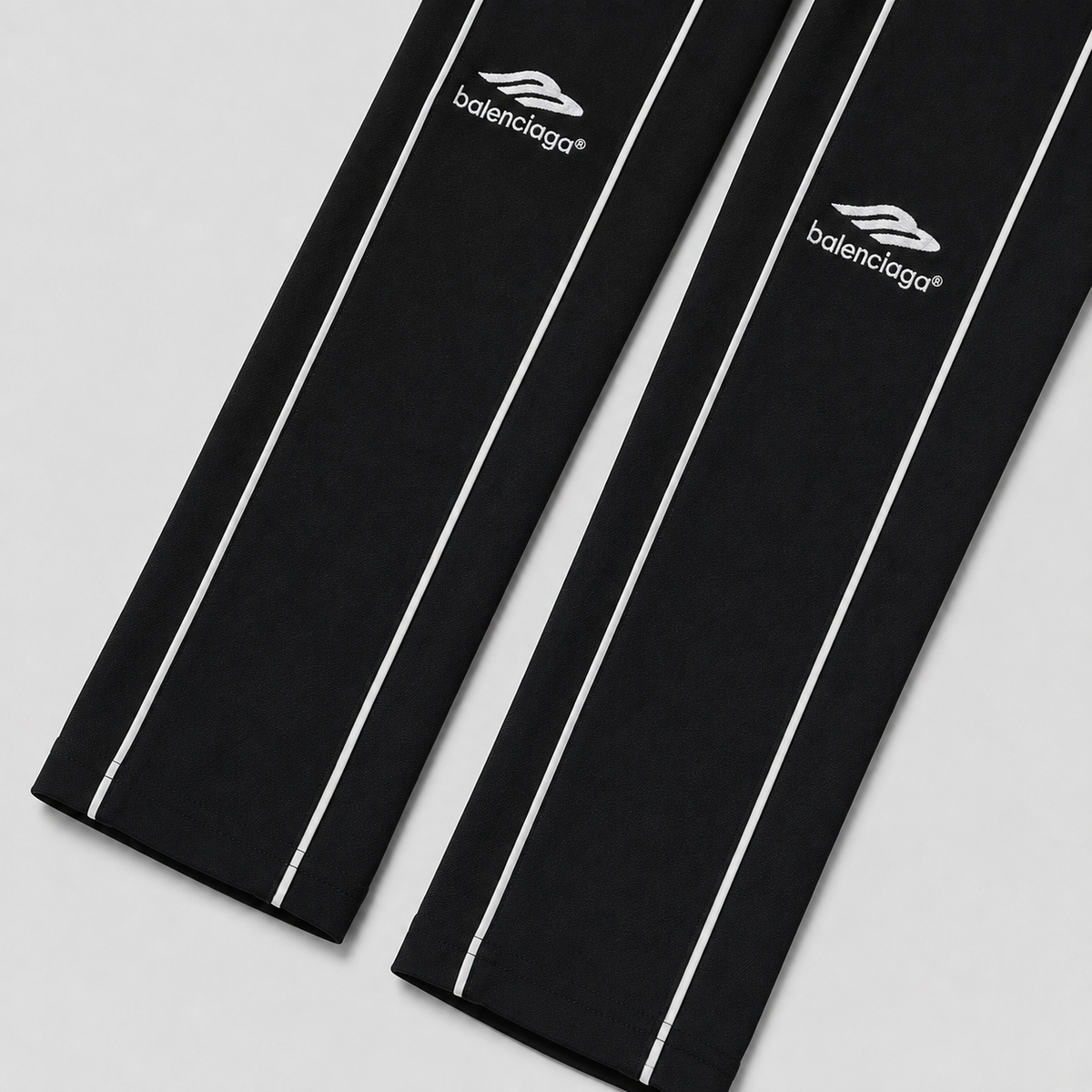 Balenciaga Black Long-Sleeve Soccer Jersey
