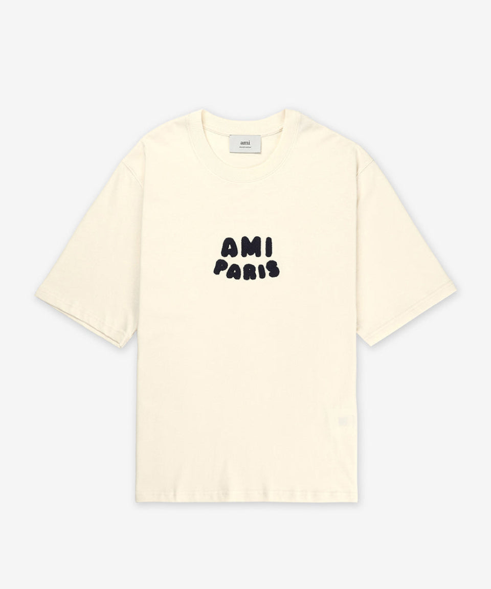 AMI Paris Logo T-Shirt | Off-White