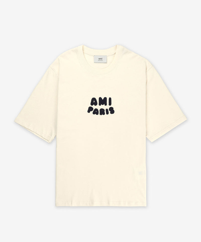 AMI Paris Logo T-Shirt | Off-White