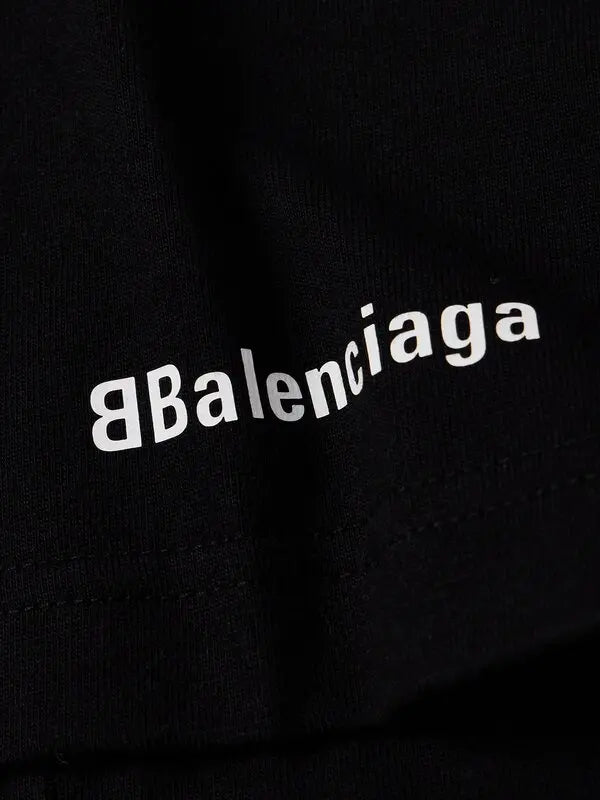 Balenciaga Black Long-Sleeve Soccer Jersey