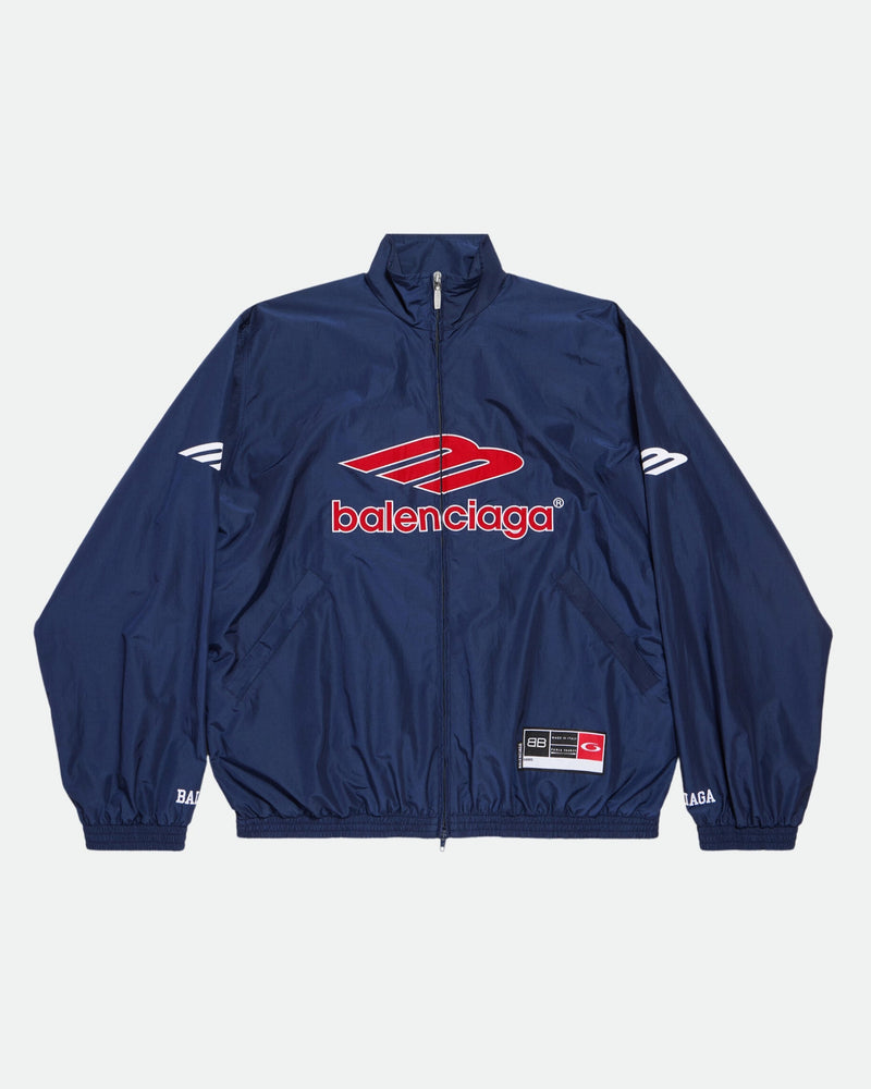 Balenciaga Football Track Jacket | Navy Blue