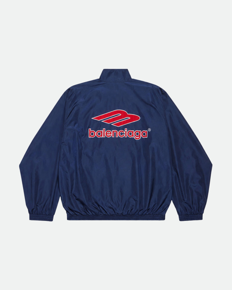 Balenciaga Football Track Jacket | Navy Blue