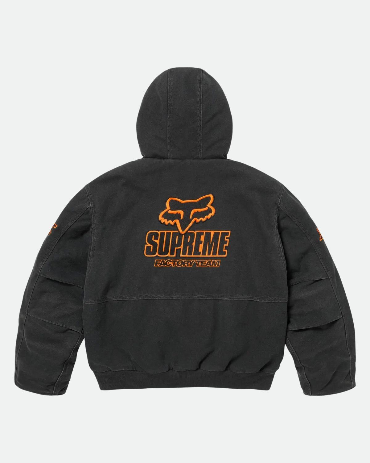 Supreme x Fox Racing Hooded Work Jacket 'Black Denim'