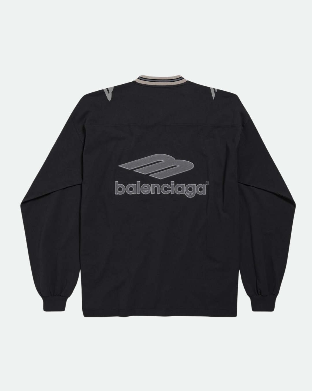 Balenciaga Football Long Sleeve Jersey | Black