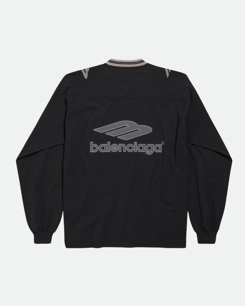 Balenciaga Football Long Sleeve Jersey | Black