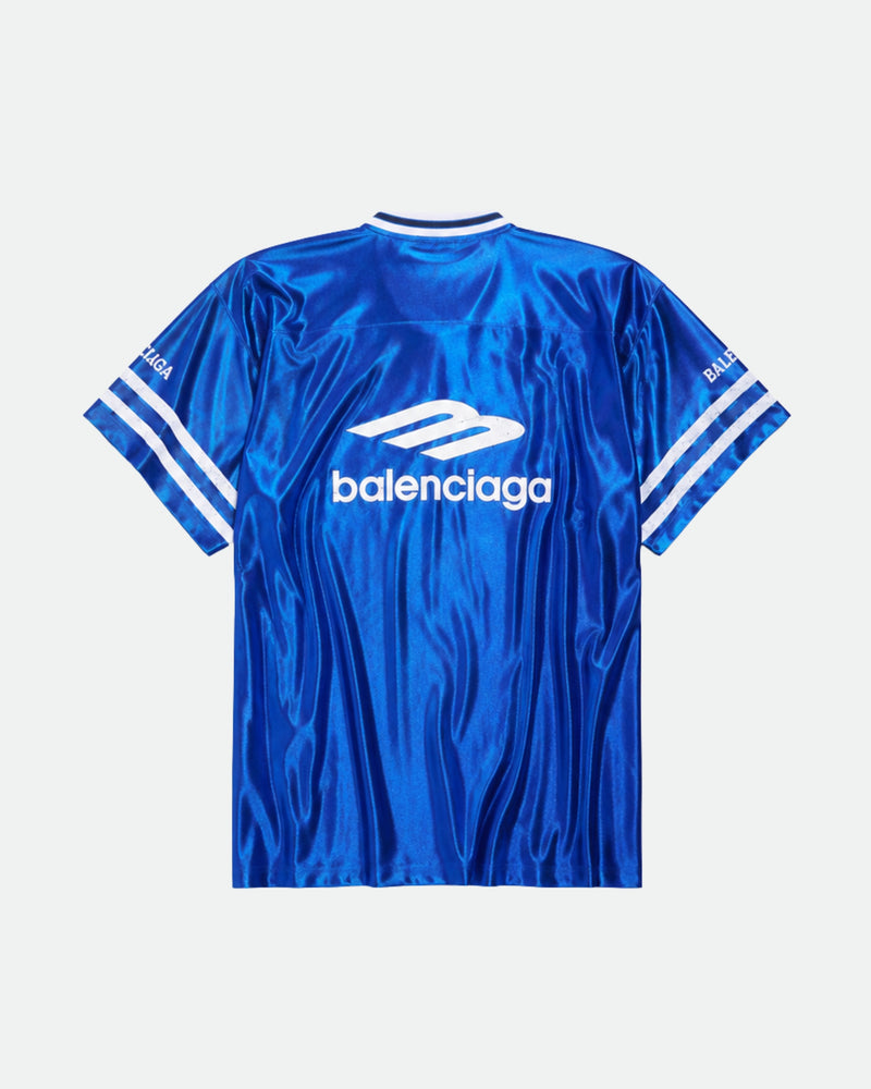 Balenciaga 3b Football Jersey | Metallic blue