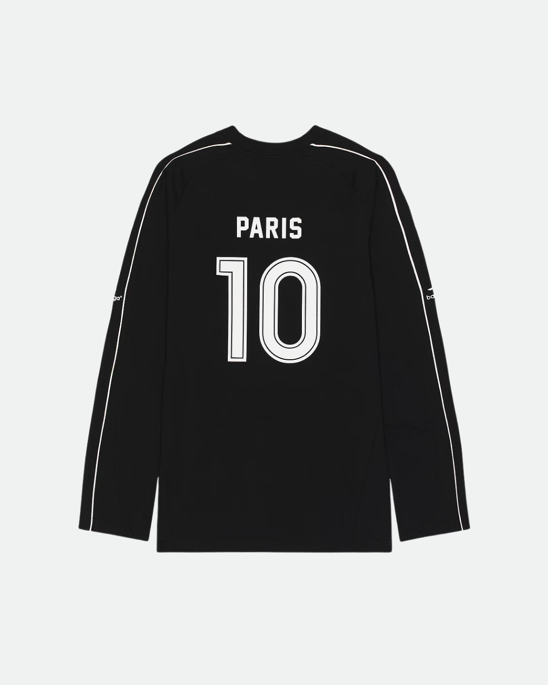 Balenciaga Black Long-Sleeve Soccer Jersey