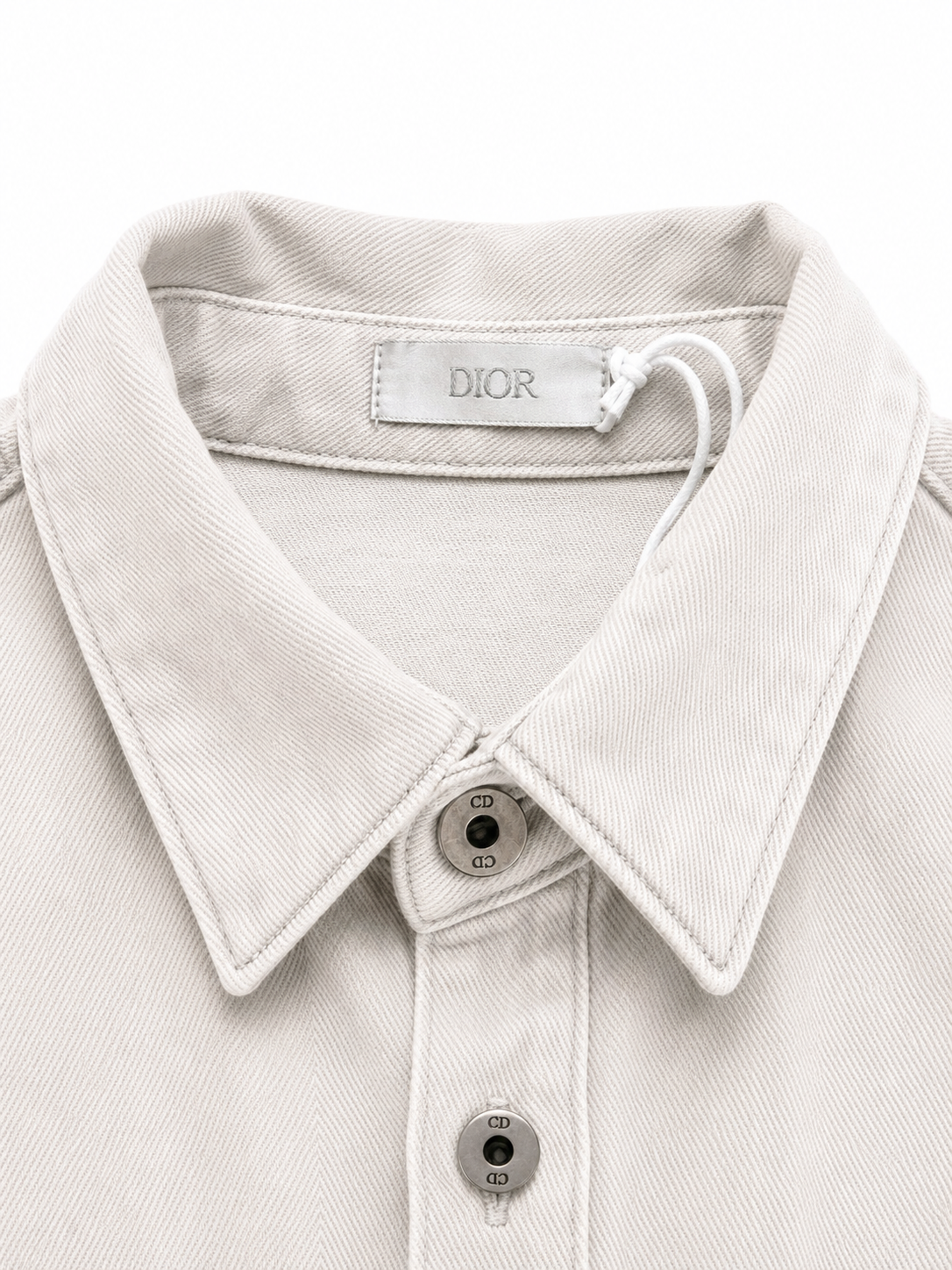 Dior Washed Denim Overshirt | Light Grey
