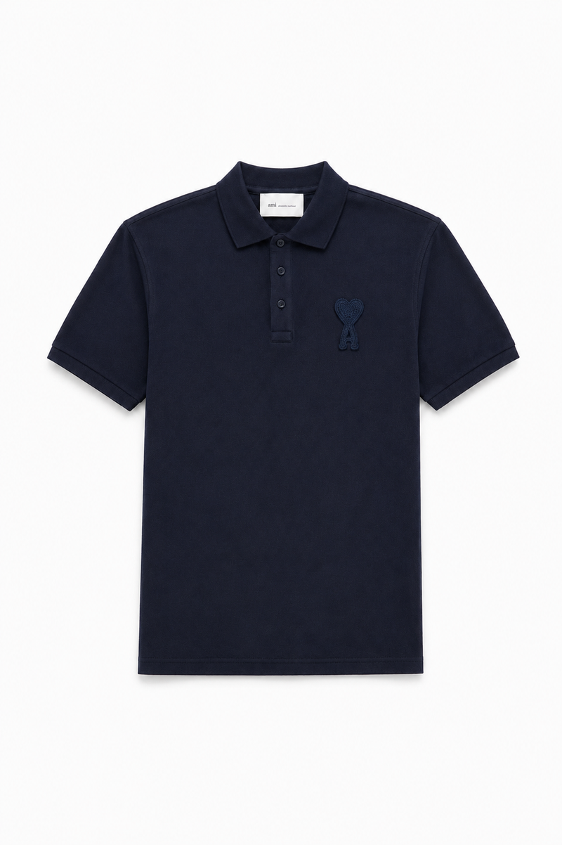 AMI Paris | Ami de Coeur Polo Shirt – Navy