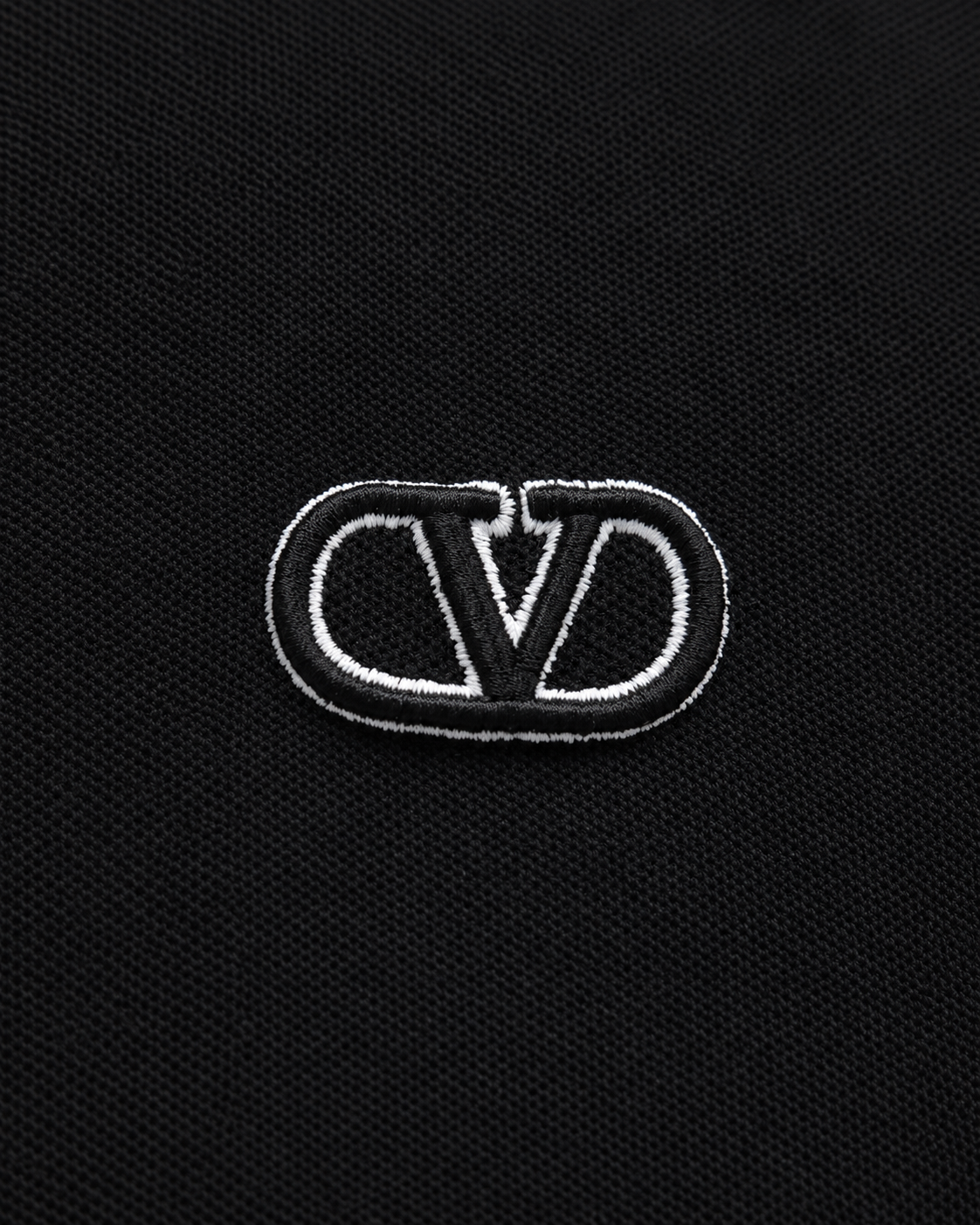Valentino | Cotton Piqué Polo Shirt With VLogo Signature Patch – Black