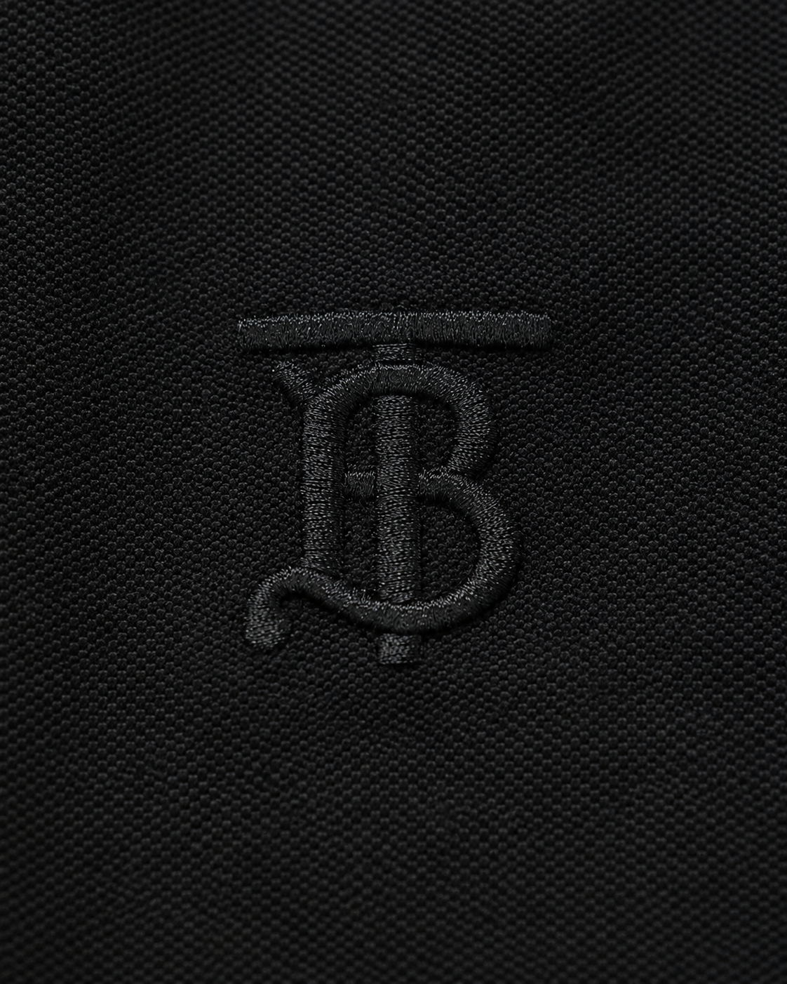 Burberry | TB Monogram Cotton Piqué Polo Shirt – Black