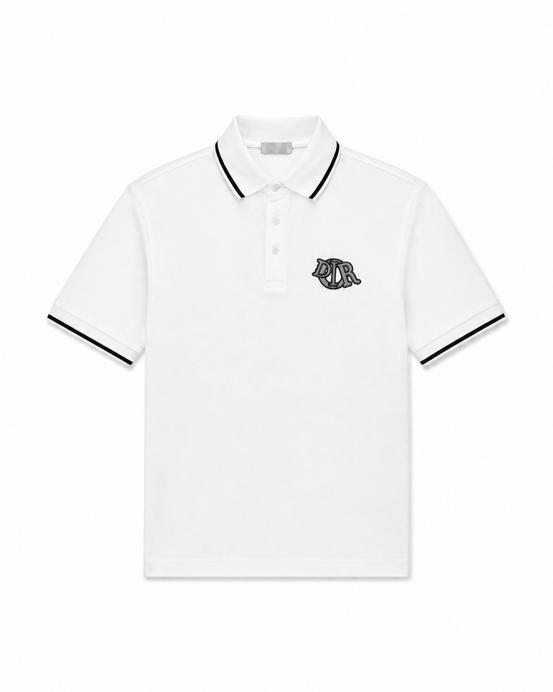 Dior Logo Polo Shirt – White