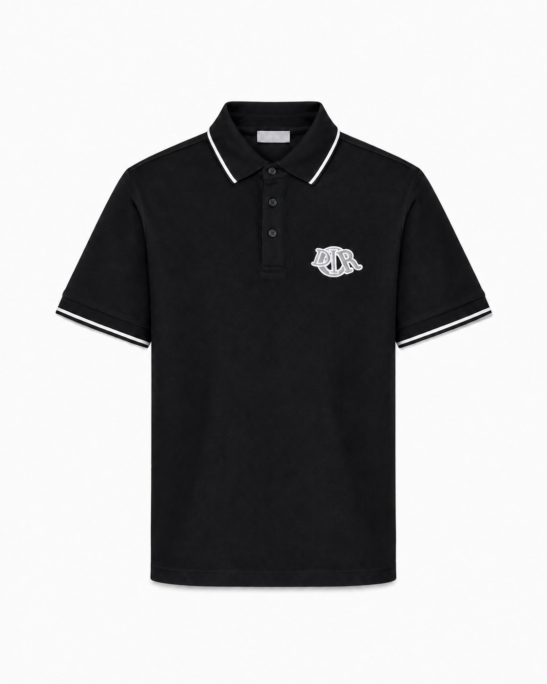 Dior Logo Polo Shirt – Black