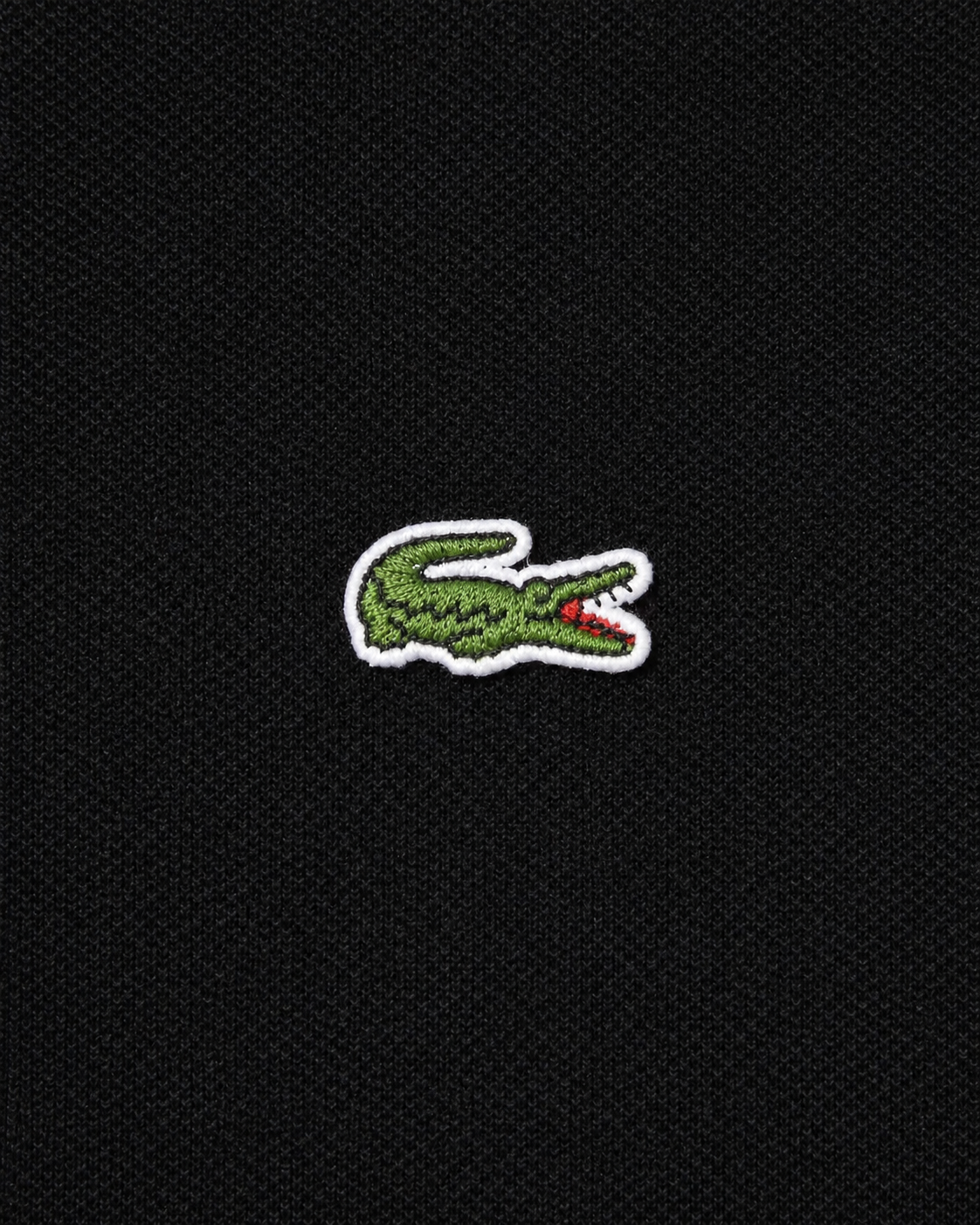 Lacoste Made In France Classic Fit Stripe Collar Polo – Black