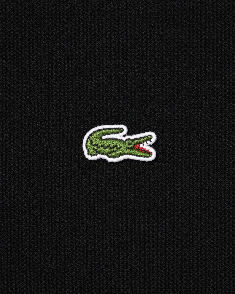 Lacoste Made In France Classic Fit Stripe Collar Polo – Black