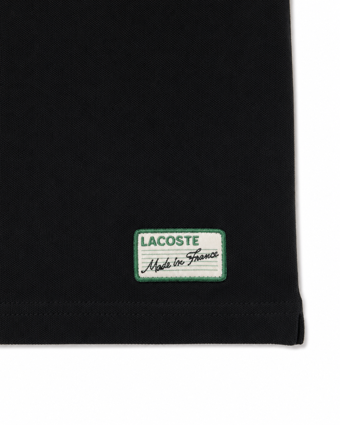 Lacoste Made In France Classic Fit Stripe Collar Polo – Black