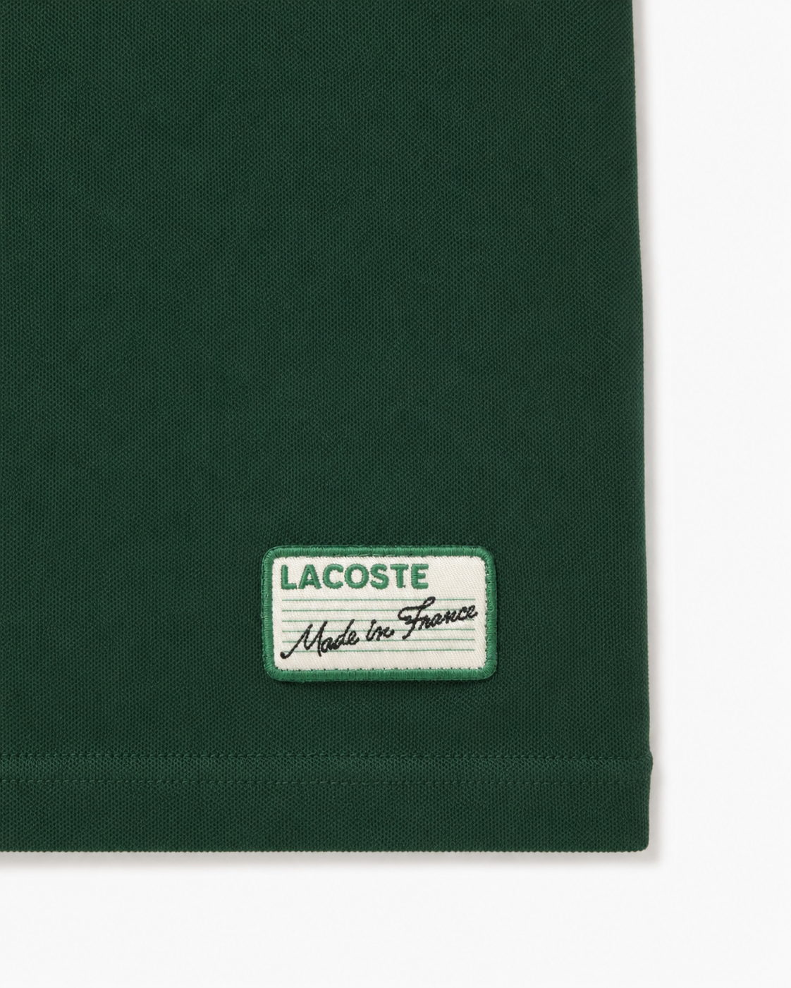 Lacoste Made In France Classic Fit Stripe Collar Polo | Pine Green