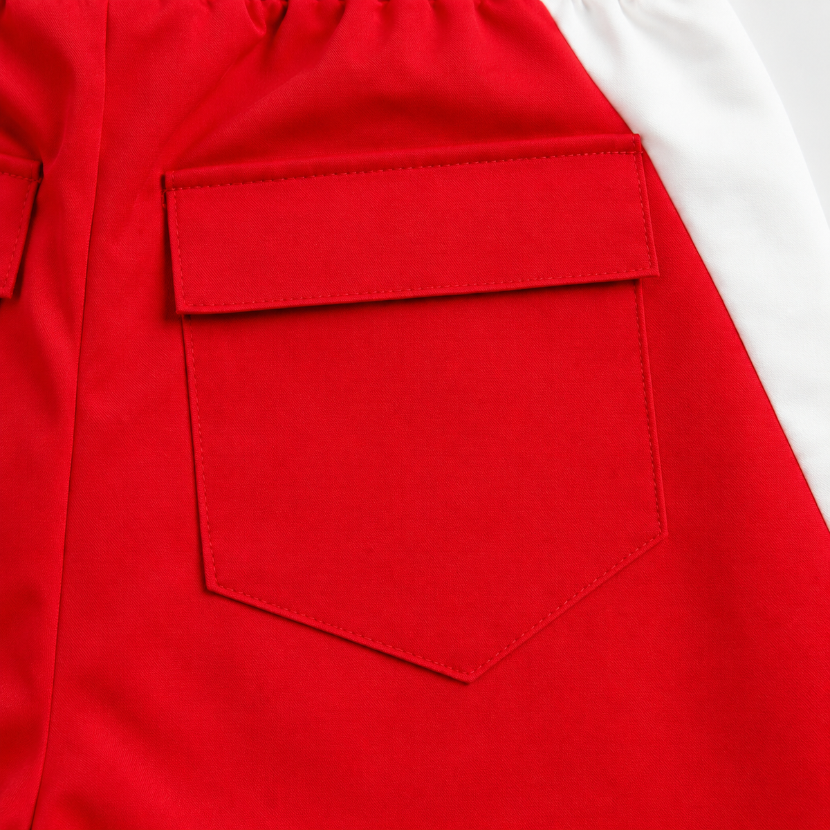 Rhude Logo Lightning Short | Red & White