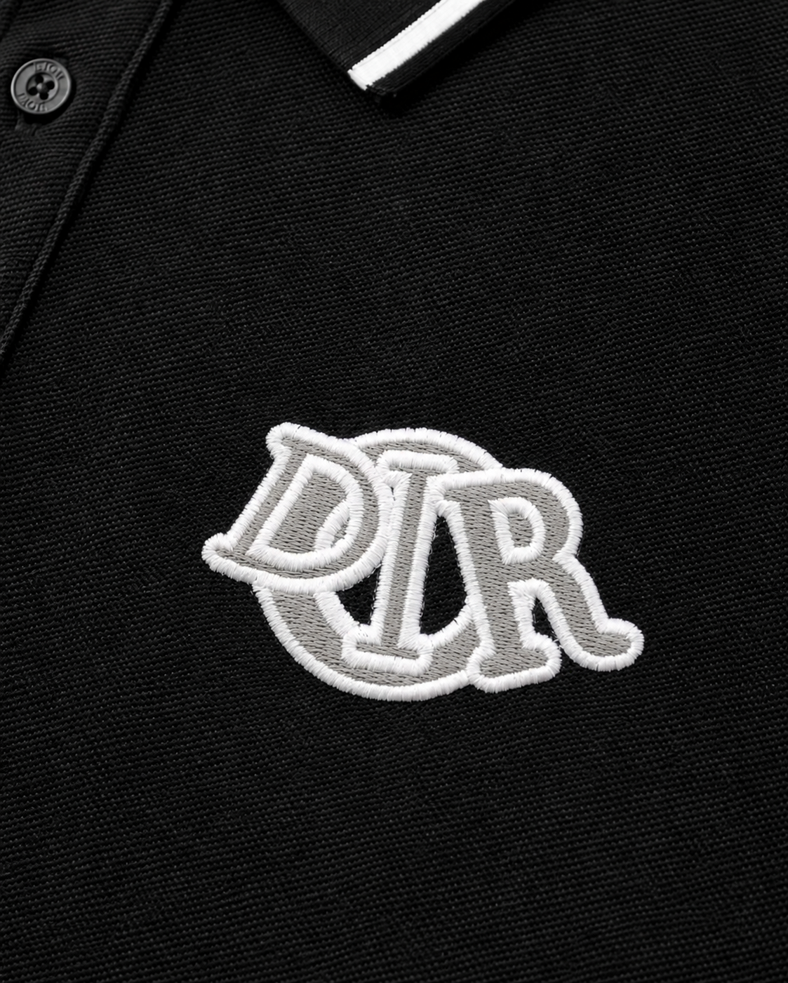 Dior Logo Polo Shirt – Black