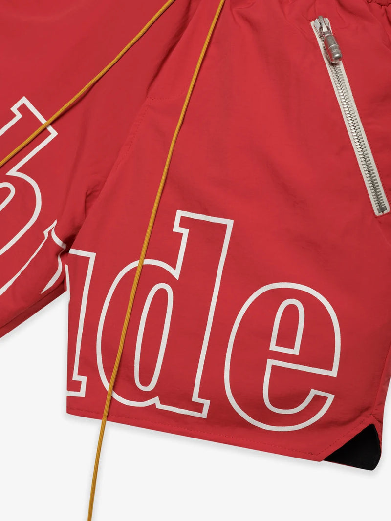 Rhude Logo Shorts | Red