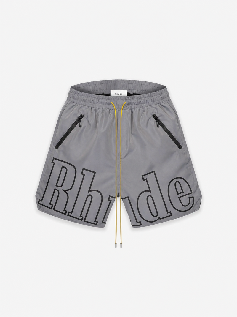 Rhude Logo Shorts | Grey