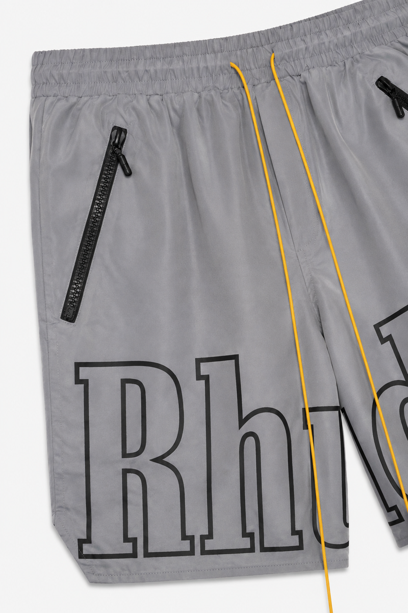Rhude Logo Shorts | Grey
