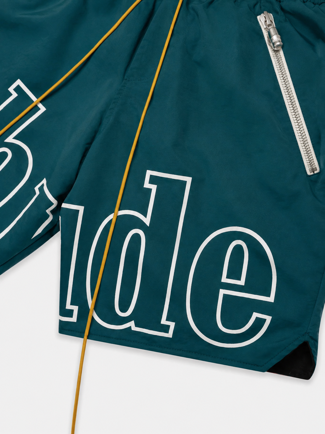Rhude Logo Shorts | Green
