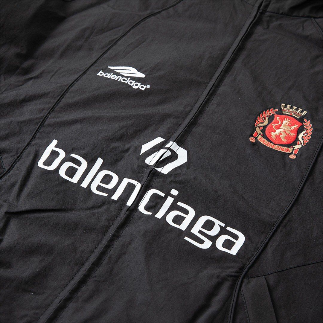 Balenciaga Soccer Tracksuit Jacket SS24 | Black