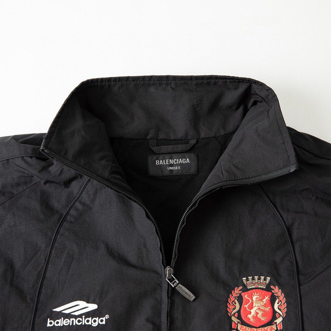 Balenciaga Soccer Tracksuit Jacket SS24 | Black