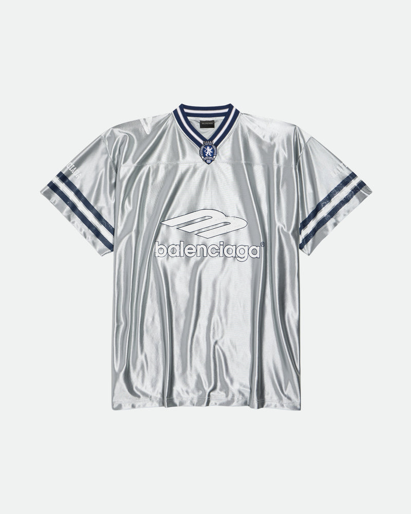 Balenciaga 3b Football Jersey | Metallic Grey